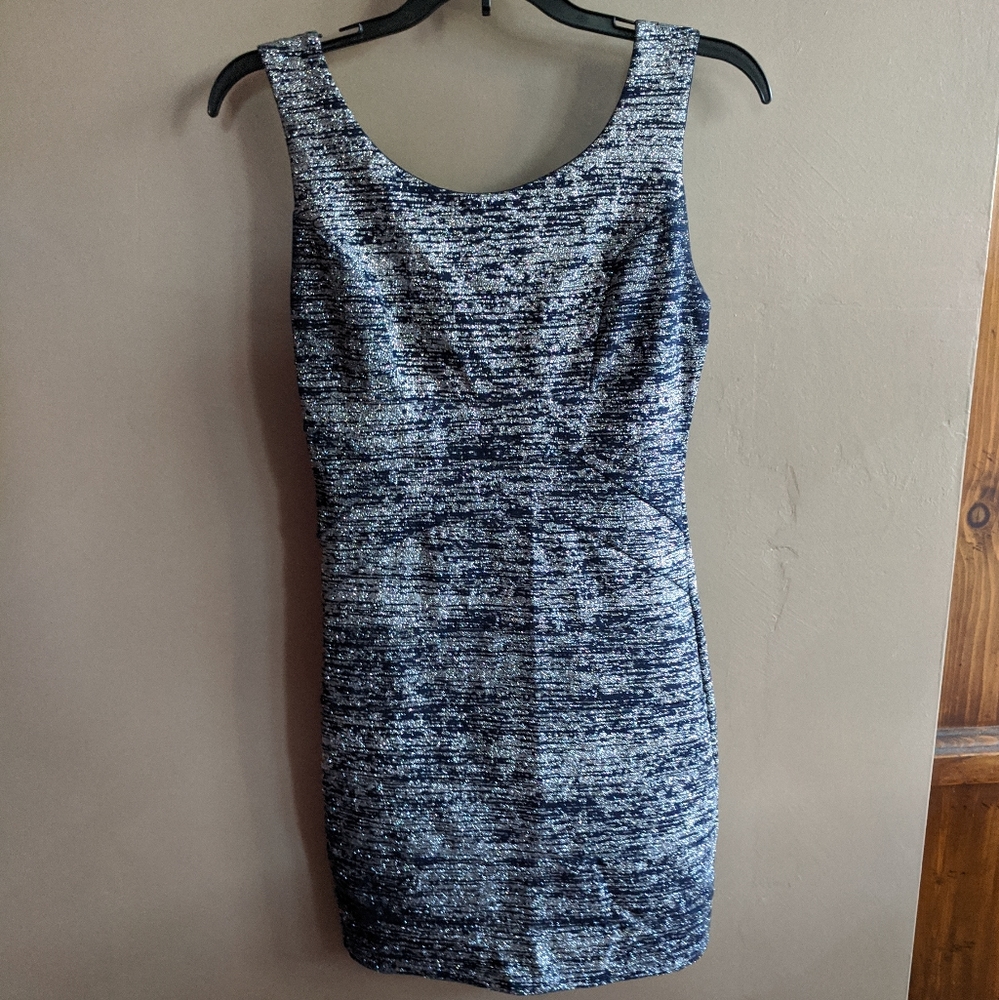 Emerald Sundae Navy & Silver Dress